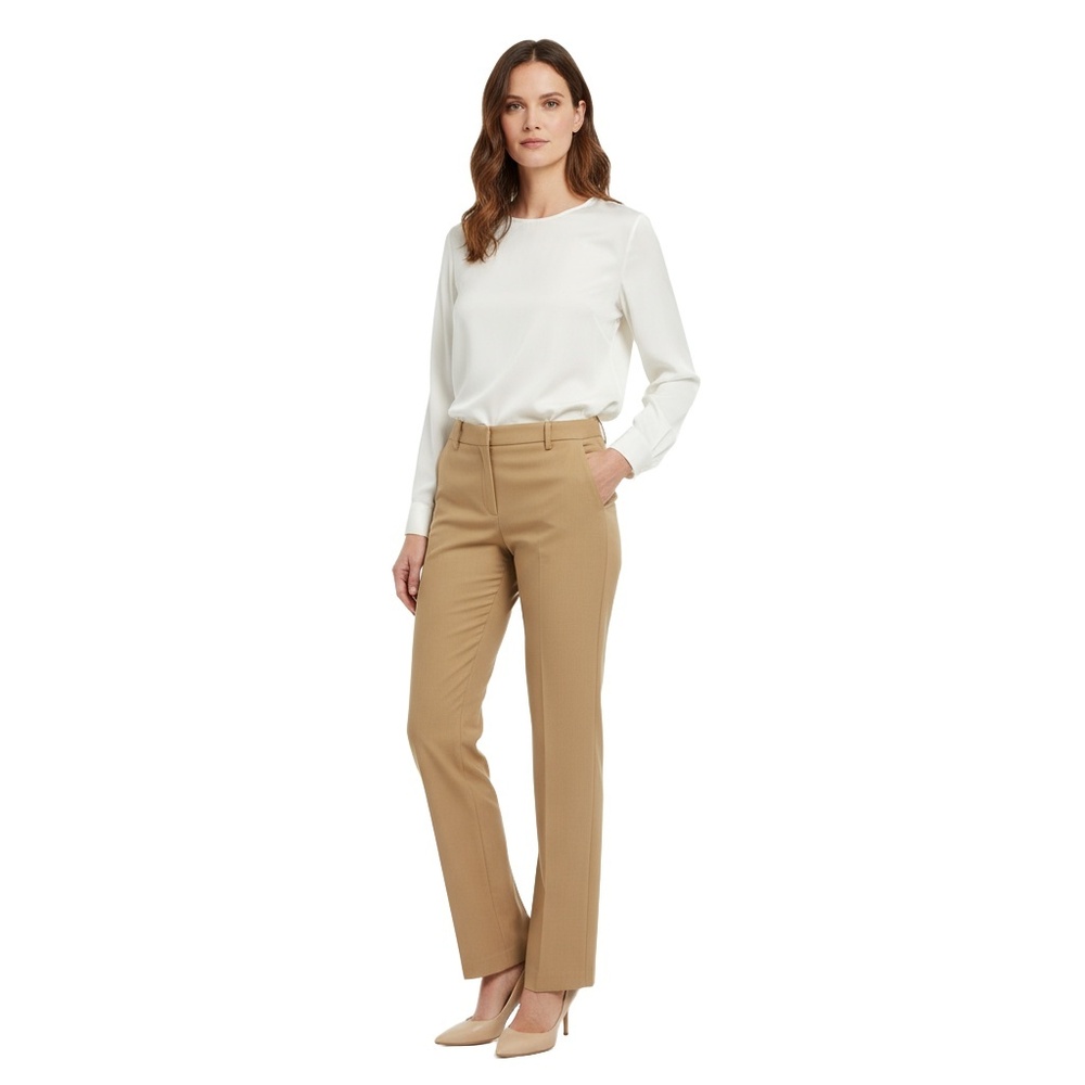 Paul & Joe Khaki Soft Wool Stretch Dress Pants
